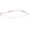 vidaXL Tablero de mesa rectangular madera maciza mango 60x50x2,5 cm