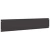 vidaXL Bordes para c&eacute;sped 30 uds acero laminado fr&iacute;o negro 20x103 cm