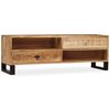 vidaXL Mueble de TV de madera maciza de mango 120x30x40 cm