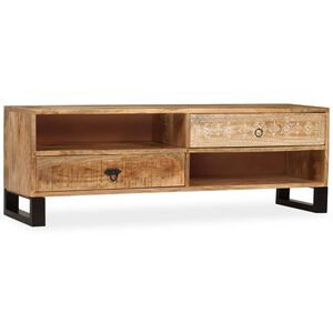 vidaXL Mueble de TV de madera maciza de mango 120x30x40 cm
