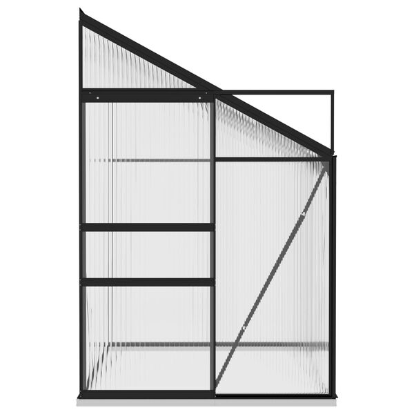 vidaXL Invernadero de aluminio gris antracita 3,97 m&sup3;