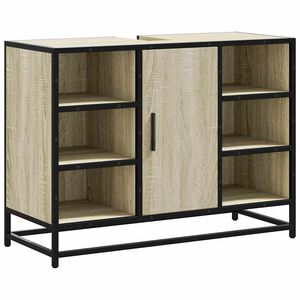 vidaXL Mueble de lavabo para ba&ntilde;o roble Sonoma 80x33x60 cm madera de ingenier&iacute;a