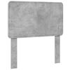 vidaXL Cabecero Gris Concreto Madera contrachapada