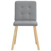 vidaXL Sillas de comedor 6 unidades de tela gris claro