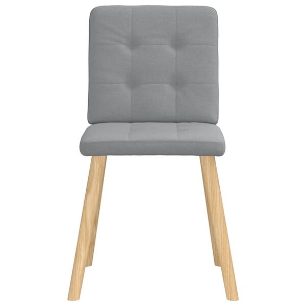 vidaXL Sillas de comedor 6 unidades de tela gris claro