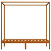 vidaXL Cama con dosel sin colchón madera maciza marrón miel 100x200 cm
