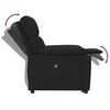 vidaXL Sill&oacute;n elevable tela negro