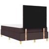 vidaXL Cama tipo Box Spring Marr&oacute;n oscuro 120 x 190 cm tela