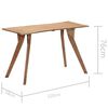 vidaXL Mesa de comedor madera maciza de acacia 120x58x76 cm