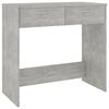 vidaXL Escritorio de madera contrachapada gris hormig&oacute;n 80x40x75 cm