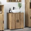 vidaXL Gabinete de Baño con puerta Roble artesanal 61 x 35 x 64 cm