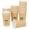 vidaXL Tazas de caf&eacute; de papel 500 uds 16oz 400ml marr&oacute;n
