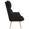 vidaXL sillón Negro 69 x 74 x 93 cm tela