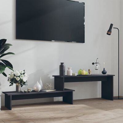 vidaXL Mueble para TV madera contrachapada gris 180x30x43 cm