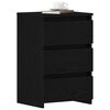 vidaXL Armario de Noche con caj&oacute;n 2 pcs Roble Negro 40 x 35 x 62,5 cm