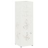 vidaXL Soporte para Paraguas de Lluvia Blanco 15,5 x 15,5 x 49 cm