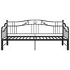 vidaXL Estructura sof&aacute; cama extra&iacute;ble sin colch&oacute;n metal negro 90x200cm