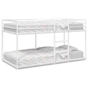 vidaXL Litera sin colch&oacute;n acero blanco 75x190 cm