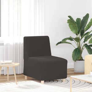 Sof&aacute; modular sin brazos vidaXL gris oscuro 55 cm tejido imitaci&oacute;n lana rizada