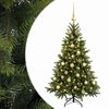 vidaXL &Aacute;rbol de Navidad artificial con bolas 120 cm 150 LED
