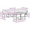 vidaXL Conjunto de sof&aacute;s de exterior con coj&iacute;n 8 pcs Natural y Beige