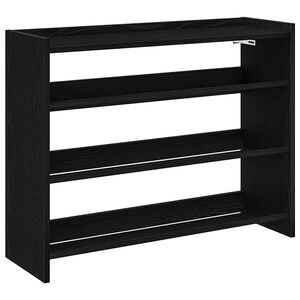 vidaXL Zapatero madera contrachapada negro 80x25x62 cm
