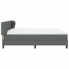 vidaXL Cama tipo Box Spring con colch&oacute;n Gris oscuro 180 x 200 cm tela