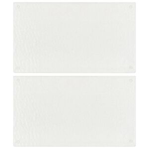 vidaXL Tablas de cortar 2 uds burbujas transparentes vidrio templado