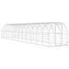 vidaXL Gallinero Plateado 1200 x 200 x 200 cm Acero Galvanizado