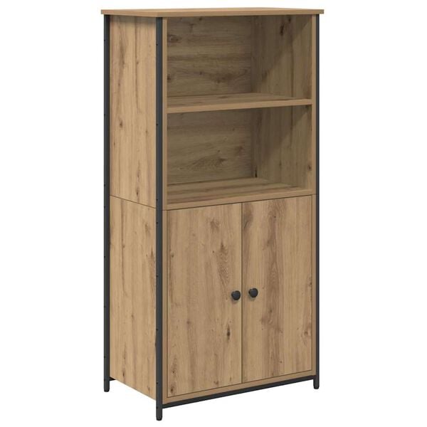 vidaXL Alacena Roble artesanal 62 x 36 x 121,5 cm Madera contrachapada