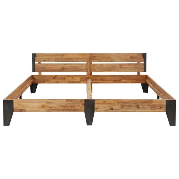 vidaXL Estructura de cama madera acacia acabado cepillado 180x200 cm
