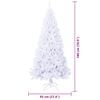 vidaXL &Aacute;rbol de Navidad artificial con 300 LED 180 cm PVC y Acero