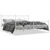 vidaXL Estructura cama sin colch&oacute;n con estribo metal blanco 183x213 cm