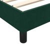 vidaXL Cama box spring con colch&oacute;n terciopelo verde oscuro 180x210 cm