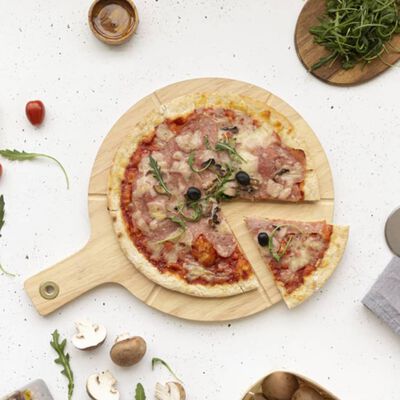 Livoo Set para cortar pizza madera 30 cm