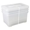 Curver Juego de cajas de almacenamiento Handy transparente 3x50 L