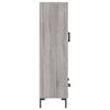 vidaXL Aparador alto madera de ingenier&iacute;a gris Sonoma 69,5x31x115 cm
