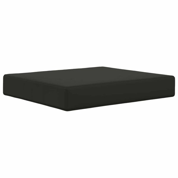 vidaXL Coj&iacute;n para sof&aacute; de exterior 2 pcs Negro Poli&eacute;ster
