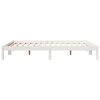 vidaXL Cama extralarga sin colchón madera maciza pino blanca 160x210cm