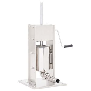 vidaXL Embutidora manual de acero inoxidable plateado 3 L
