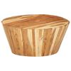 vidaXL Mesa de centro de madera maciza de acacia &Oslash;65x31 cm