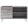 vidaXL Mueble de discos madera de ingeniería gris Sonoma 85x38x48 cm