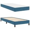 vidaXL Cama tipo Box Spring con colch&oacute;n Azul Oscuro 100 x 200 cm tela