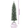 vidaXL &Aacute;rbol Navide&ntilde;o Artificial Delgado con 300 LED Verde y 180 cm