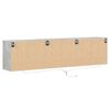 vidaXL Mueble de TV de pared con LED gris hormigón 180x31x45 cm