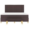 vidaXL Cama tipo Box Spring Marr&oacute;n Oscuro 180 x 200 cm tela