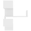 vidaXL Estantes de esquina pared 2 uds madera contrachapada 40x40x50cm