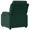 vidaXL Sill&oacute;n reclinable de terciopelo verde oscuro