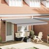 vidaXL Toldo Retr&aacute;ctil Gris Claro 400 x 300 cm Poli&eacute;ster y Aluminio