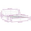 vidaXL Estructura de cama sin colch&oacute;n Hvar tela gris claro 180x200 cm